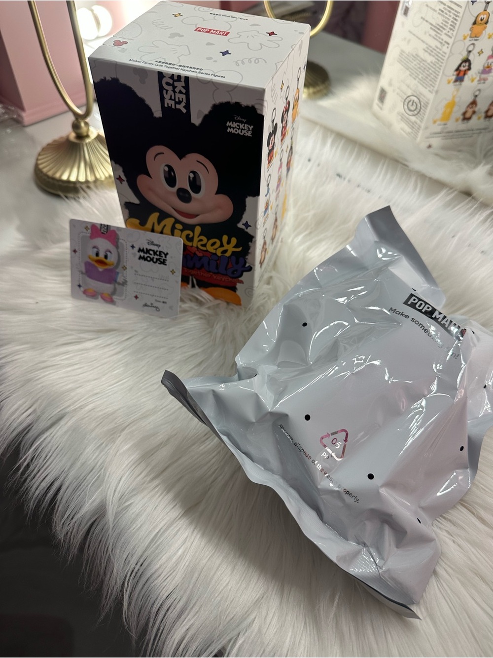 Pop Mart Mickey Mouse Collectible Boxed Figure - Daisy Keychain